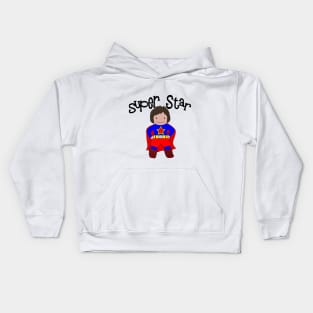 I'm a Super Star Girl Kids Hoodie